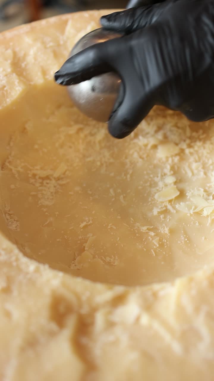 Grating Parmesan Cheese