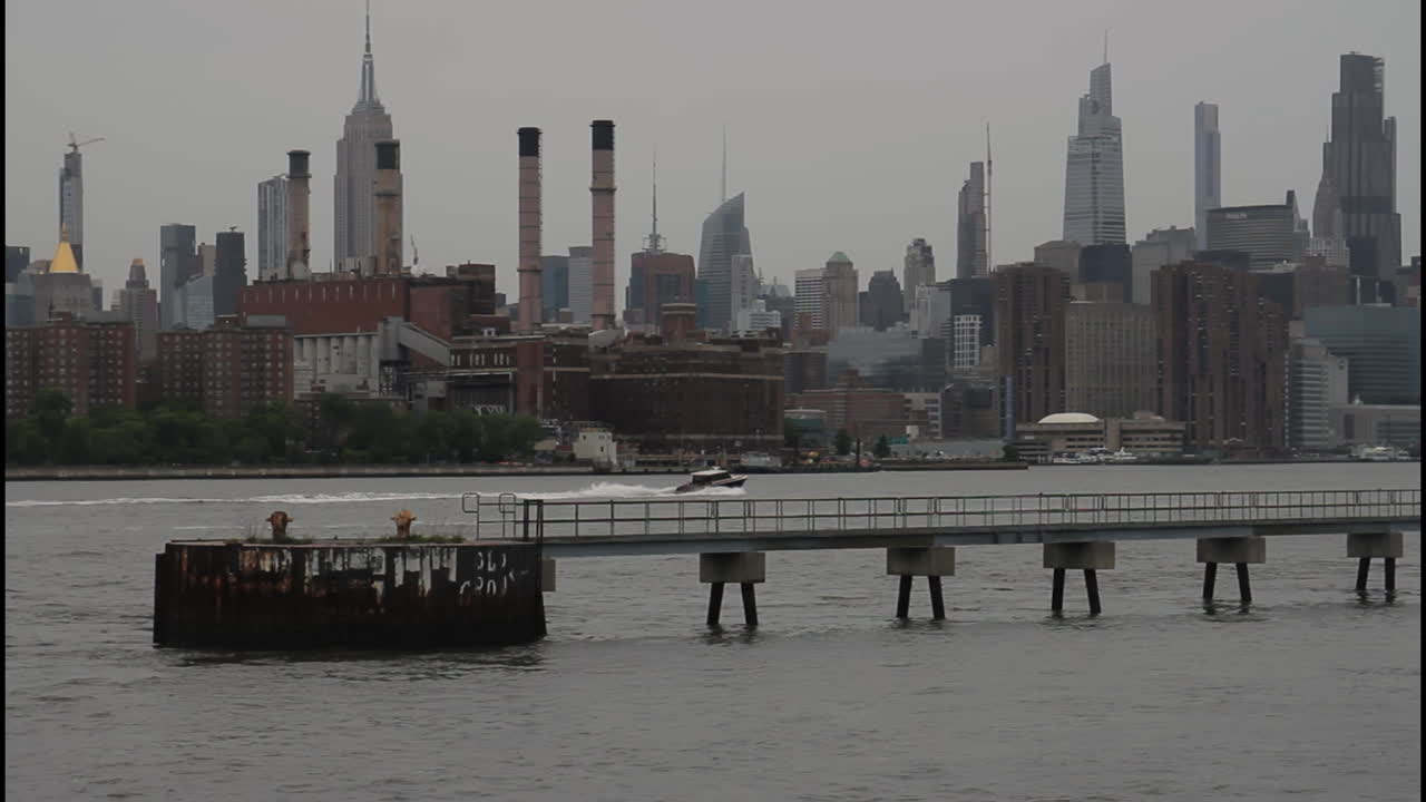 New York City Skyline View from the East River