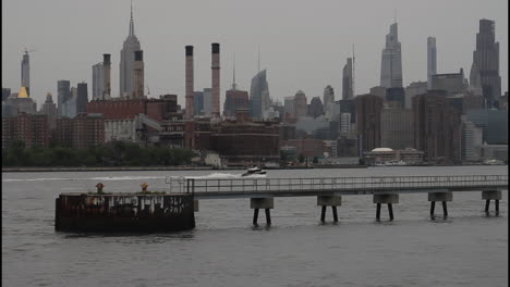 new york city skyline view from the east river