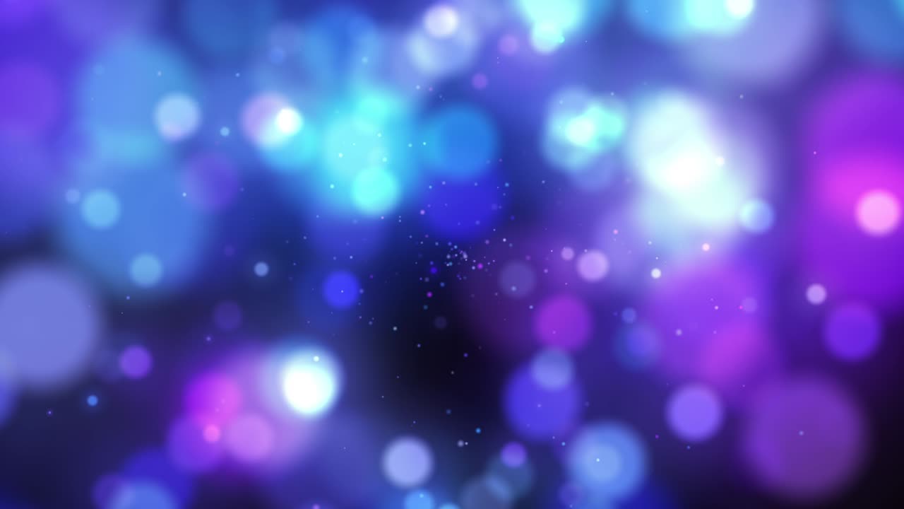 beautiful blue bokeh lights, animated background