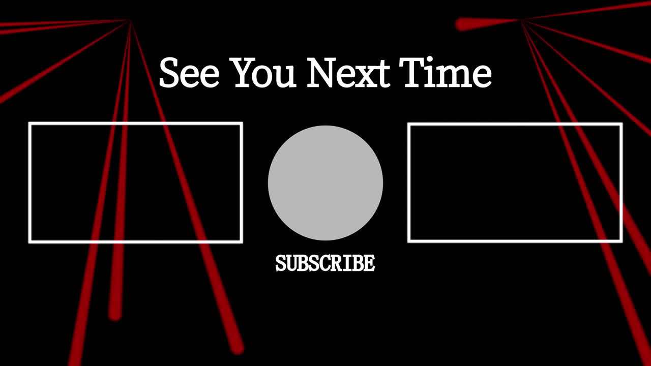 레이저 스테이지 세트  엔드 카드 엔딩 스크린 모션 그래픽