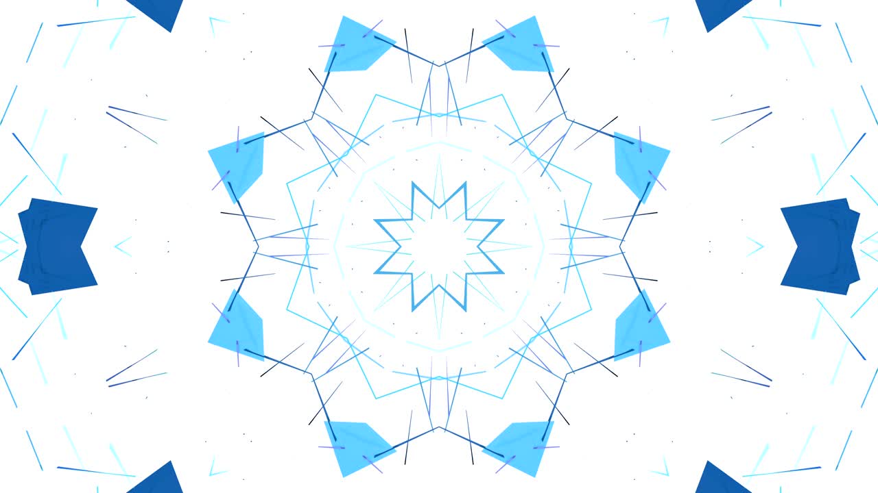 추상적인 간단한 3d 배경은 파란색 보라색 그라디언트 색상으로, 현대적인 기하학적 배경이나 칼레도스코프 효과의 수학적 환경으로 낮은 폴리 스타일입니다.