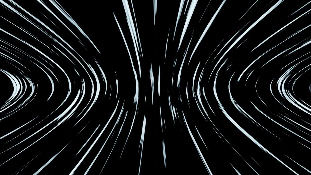 Linee curve astratte di particelle di luce in movimento