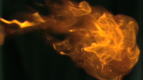 burning fire in super slow motion