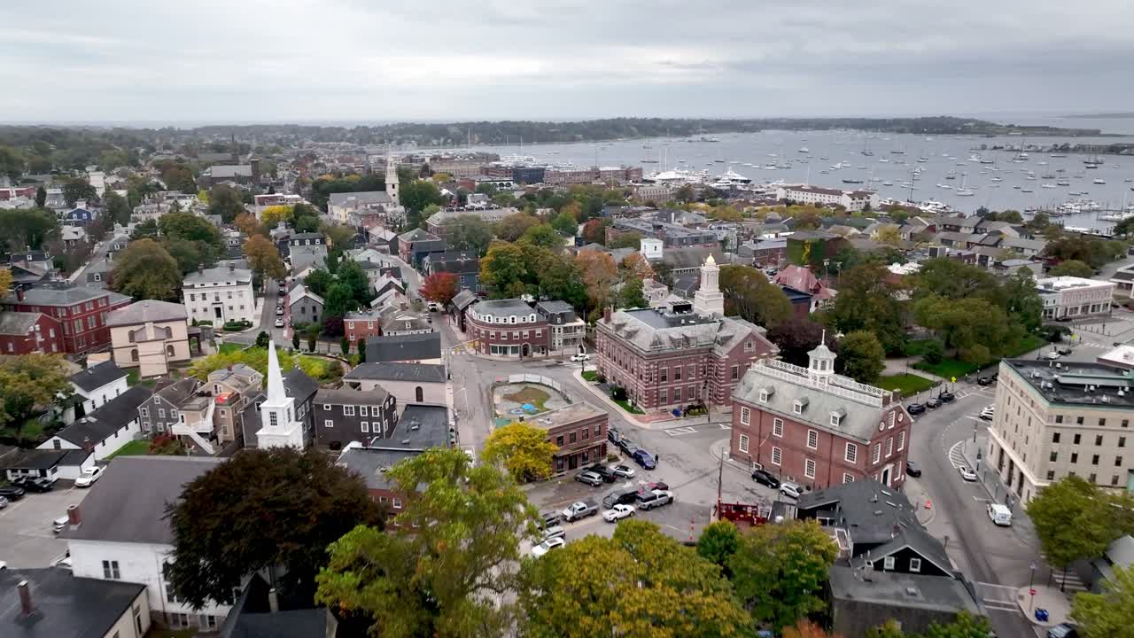 empuje elevado aéreo sobre newport rhode island