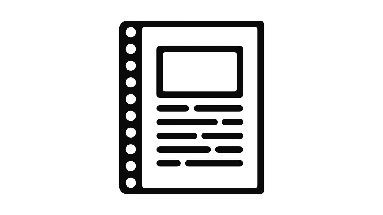 линейная движущаяся графика блокнота