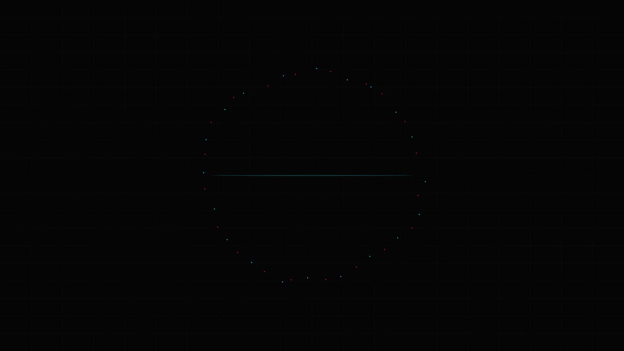 Abstract Motion Graphics Featuring Geometric Lines and Circular Loading Animation