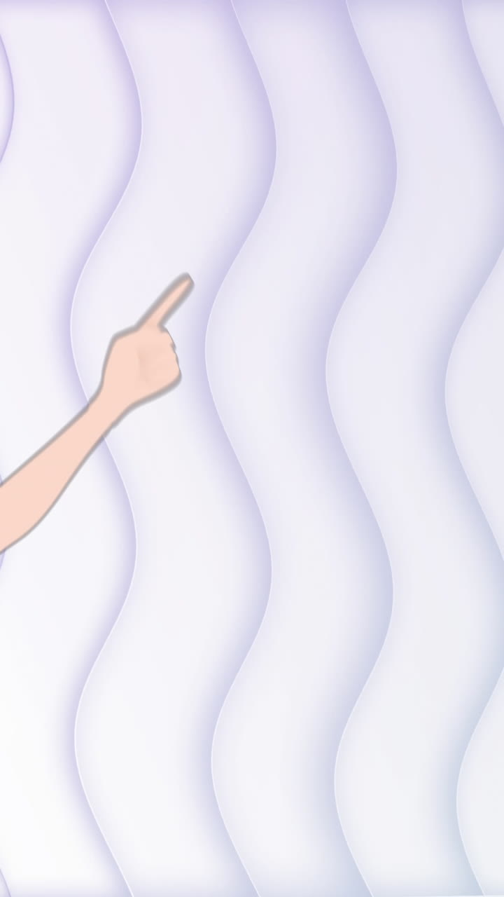 ⁇  배경 에 움직이는 파도 위 에 있는 여자 아이콘 의 애니메이션