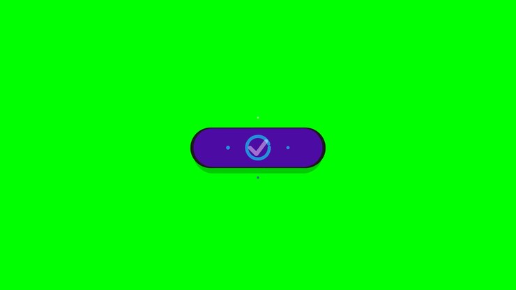 Animated Download Button Changing to Success State on Green Screen