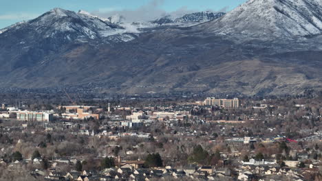 aerial view of provo cityscape utah