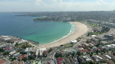 Aerial-view-of-Bondi-Beach-or-Bondi-Bay-at-sunny-day-in-Sydney