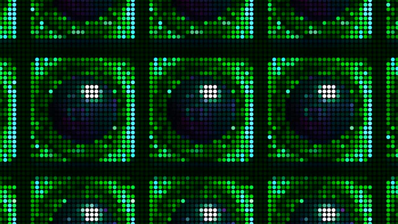 抽象的な led ディスプレイパターン