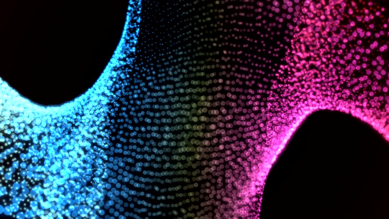 moderno bokeh brillante fondo abstracto ciclo de animación azul rosado