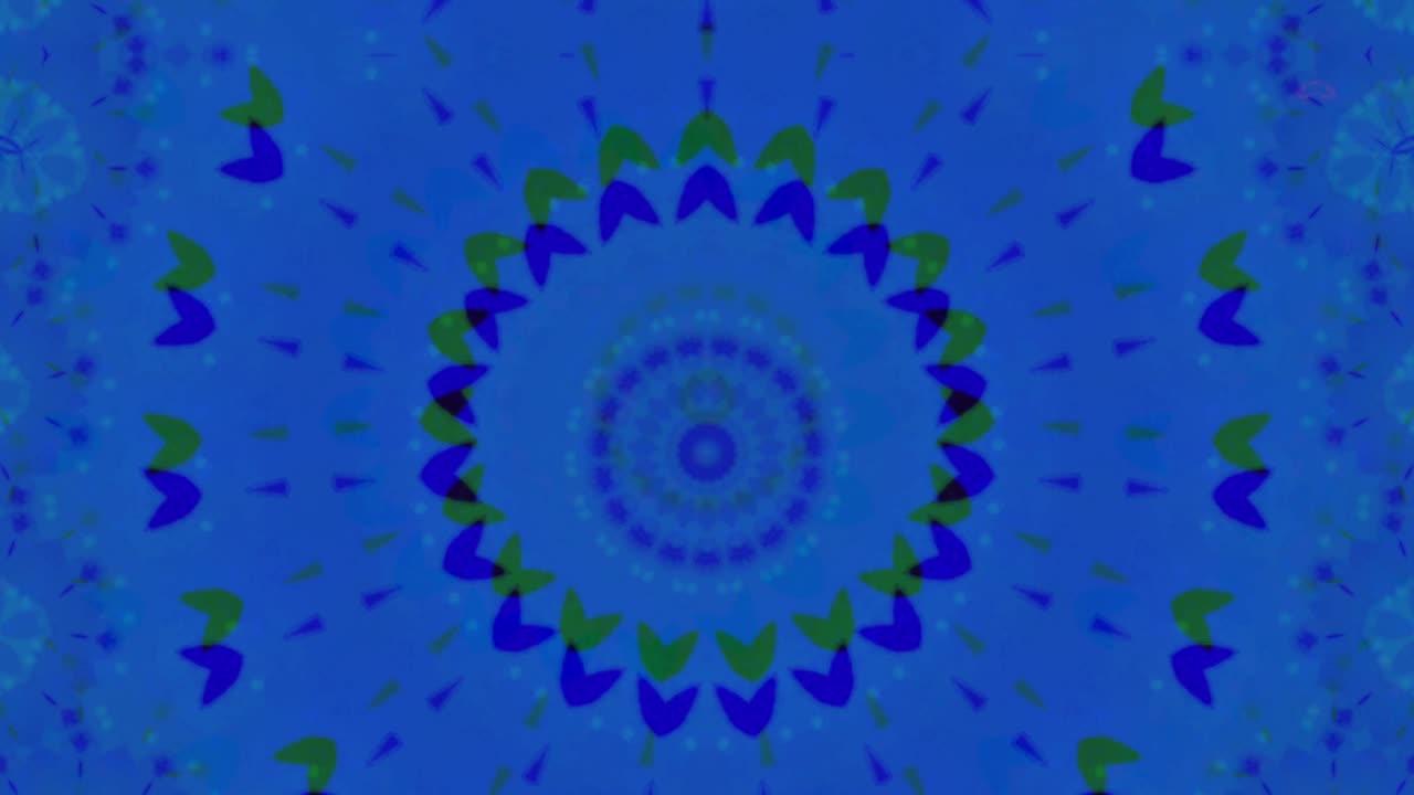 Sfondo astratto 4K. Loop dinamico e fantasioso in movimento. Caleidoscopio