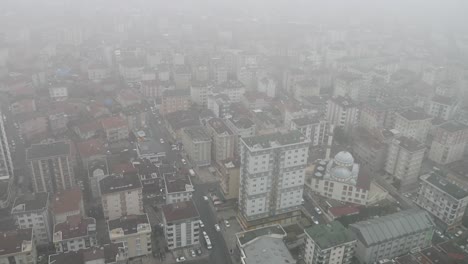 Istanbul-residential-buildings-on-a-foggy-day,