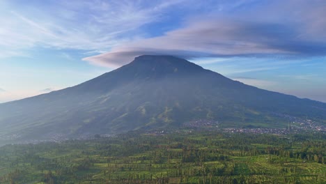 beautiful scenery of mount sumbing