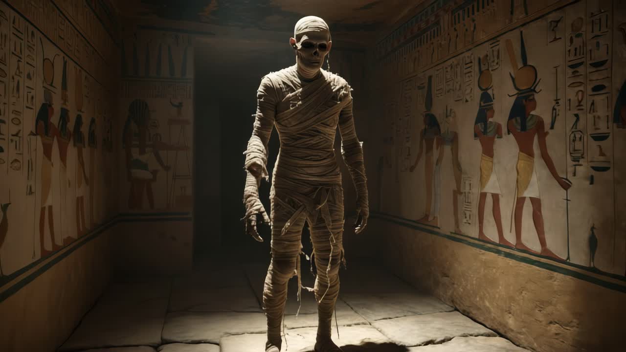 고대 이집트의 무덤에 있는 미