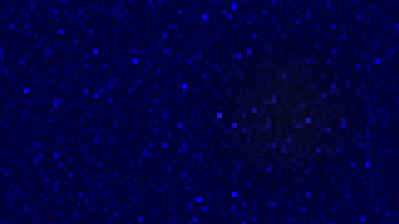 Sfondo di polvere glitterata blu per festival, feste, eventi. Texture glamour dorata. Animazione 4K in loop