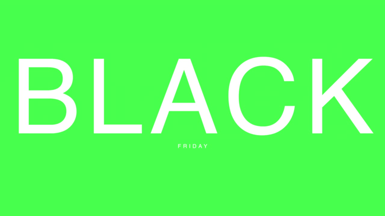 Black Friday på grøn moderne gradient