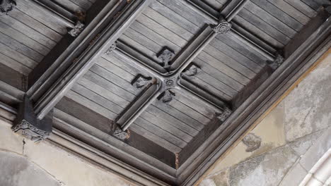 Ornate-ceiling-panel-in-gothic-church