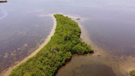 Drone-Inclinado-Hacia-Arriba-De-La-Península-De-Florida