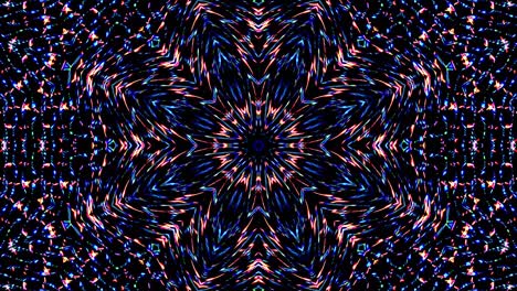 abstract kaleidoscope pattern with full colors. magic mandala. 4k