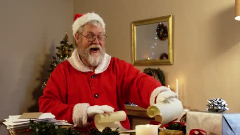 santa claus holding scroll