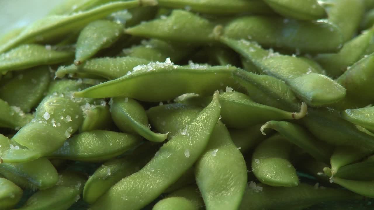 cerrar pan de vainas de soja orgánica salada