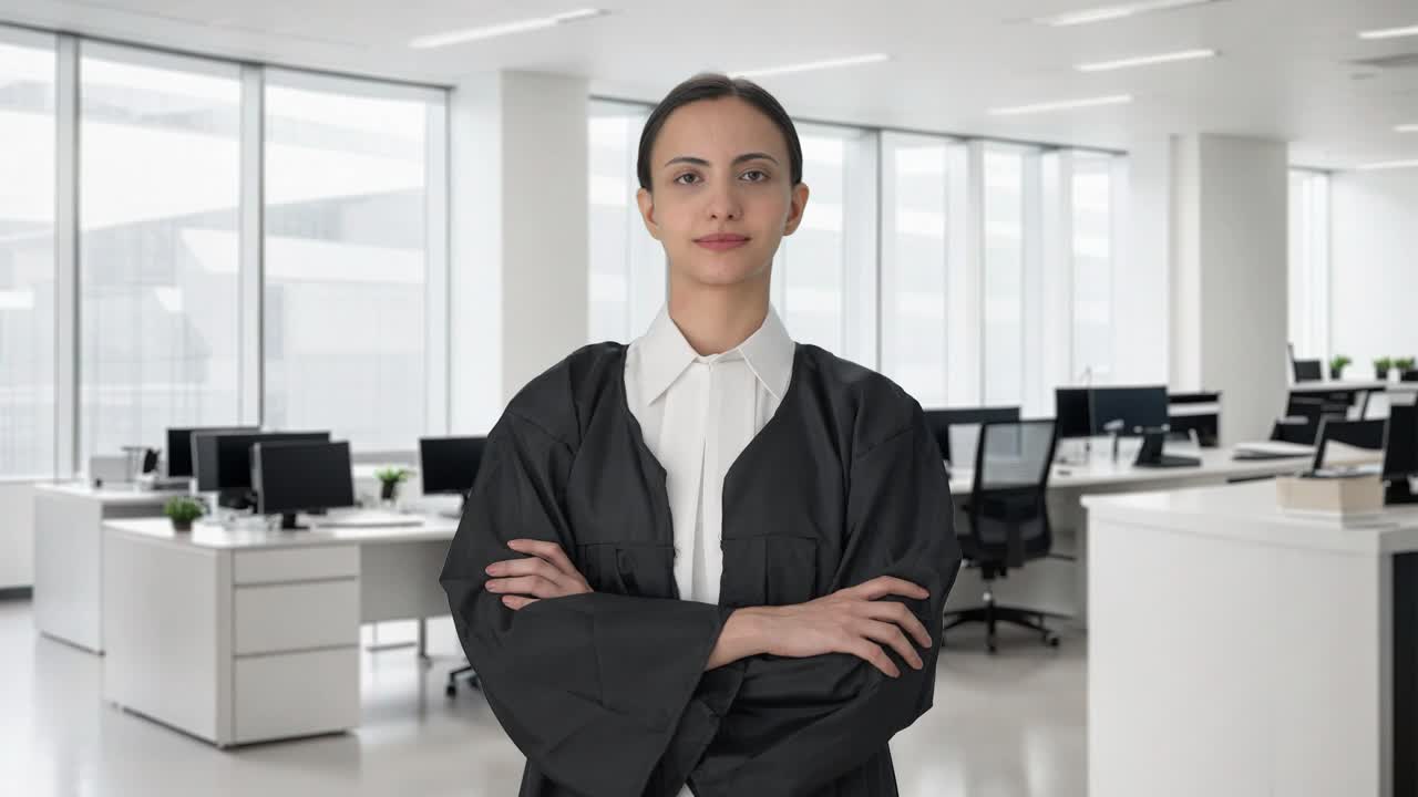 retrato de una abogada india