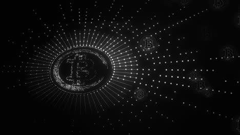 bitcoin en blanco y negro