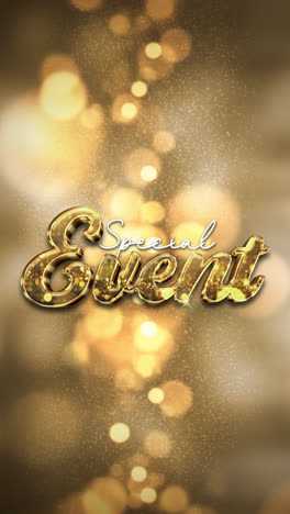 Gold Special Event Poster