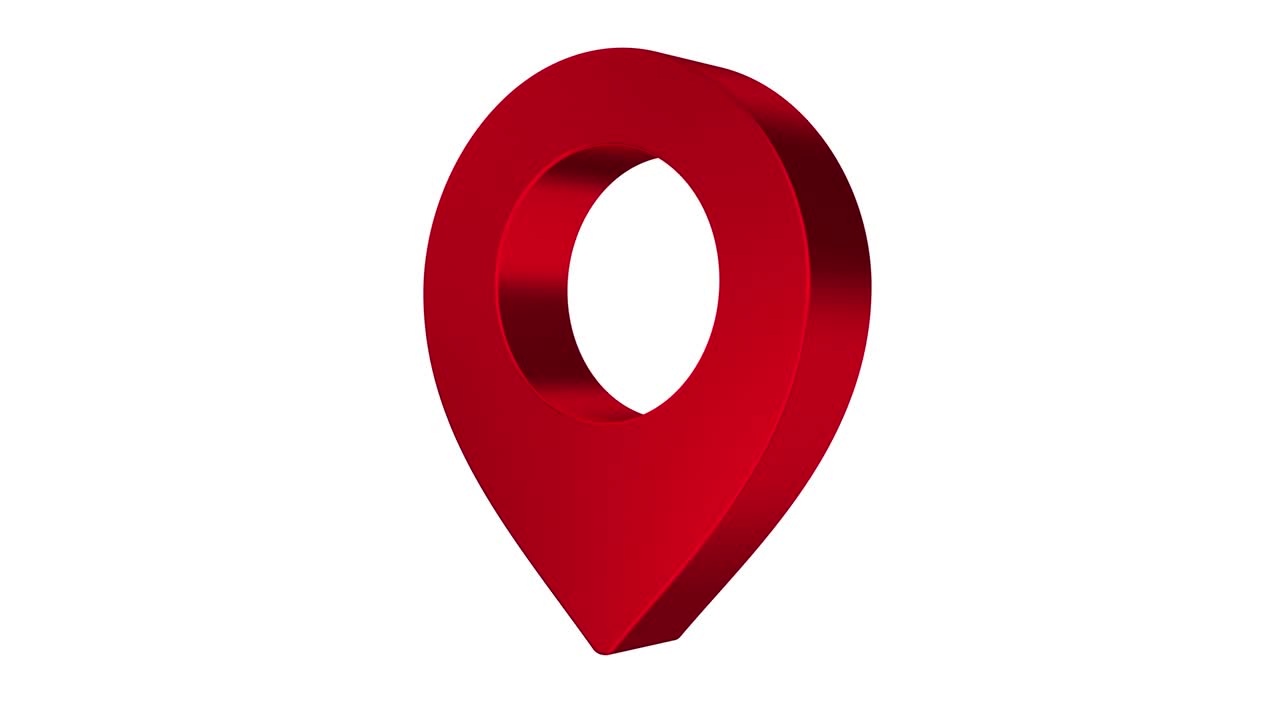 fija la ubicación geográfica en un fondo transparente con el canal alfa.