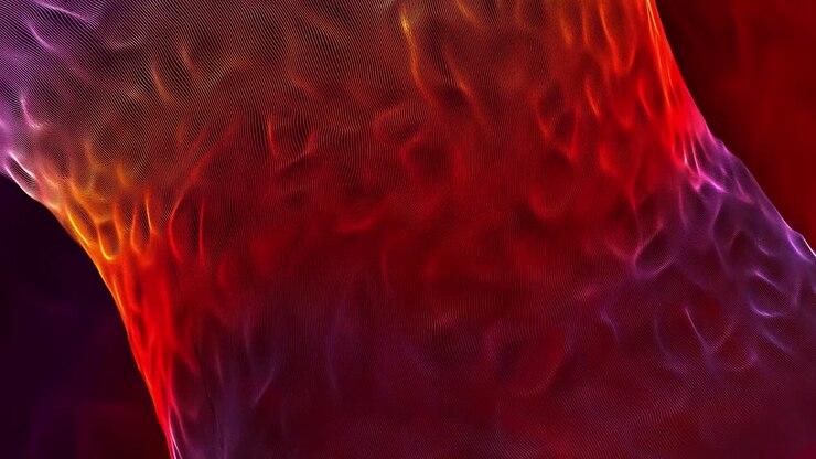 Abstract Red Orange Purple Wave Pattern Background