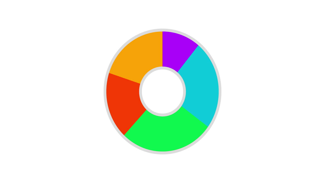 Colorful circle chart