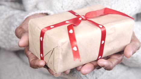 gift in hands