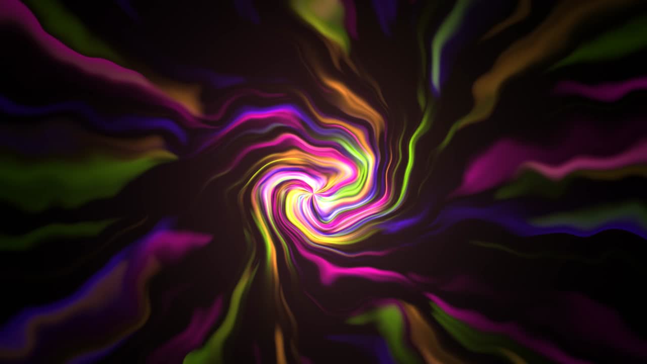 Vibrant Abstract Swirling Liquid Colors Background Loop
