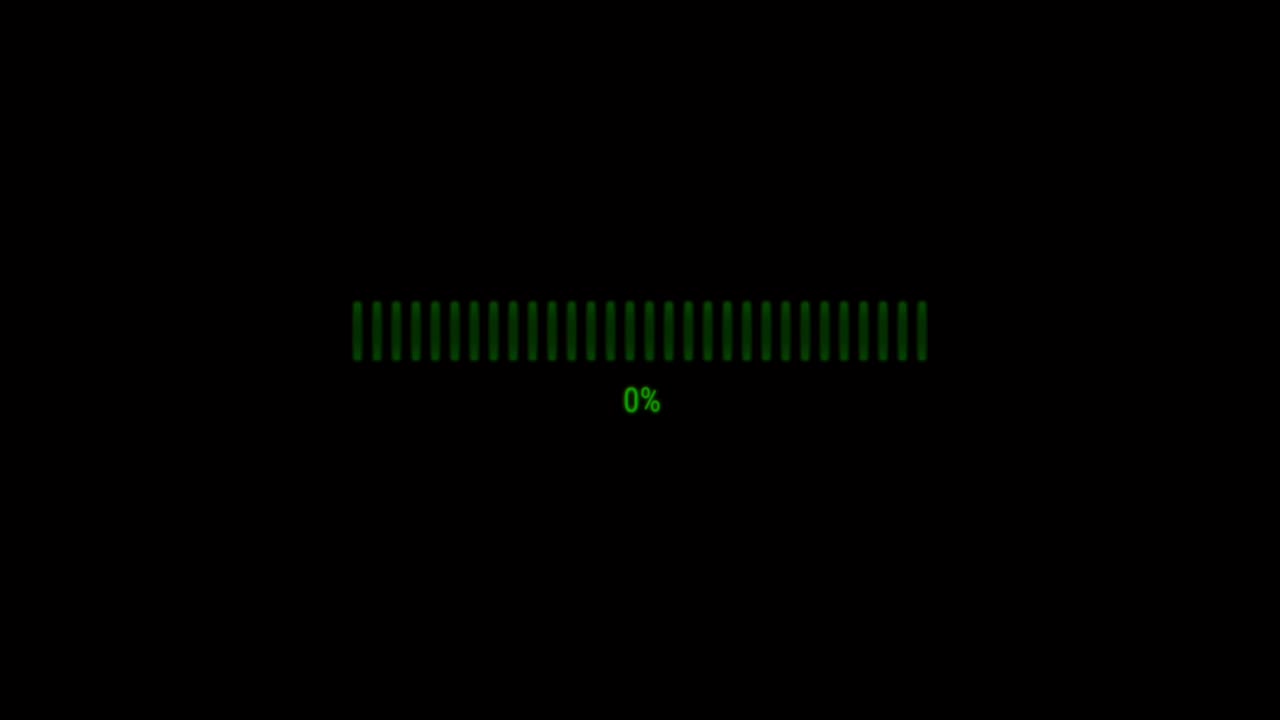 Animation colorful loading bar.