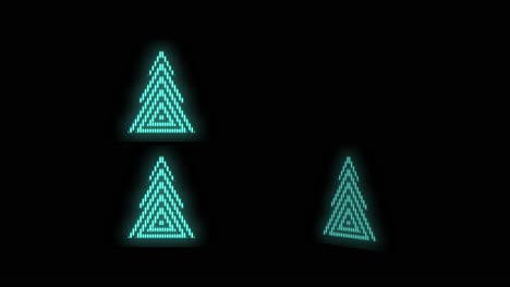 neon green christmas trees pattern