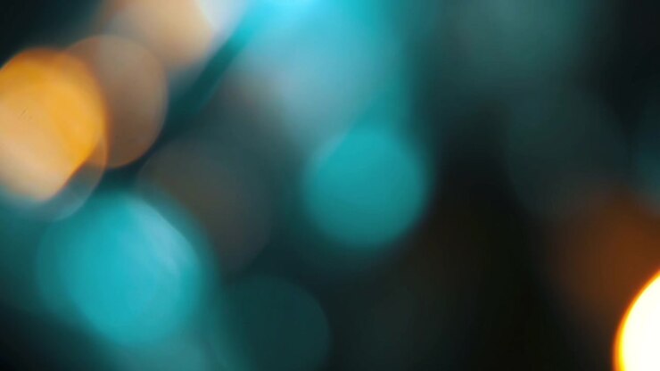 Abstract Background with Soft Glowing Bokeh Light Orbs