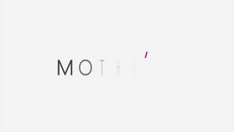 Animation-text-Mothers-Day-on-white-fashion-and-minimalism-background