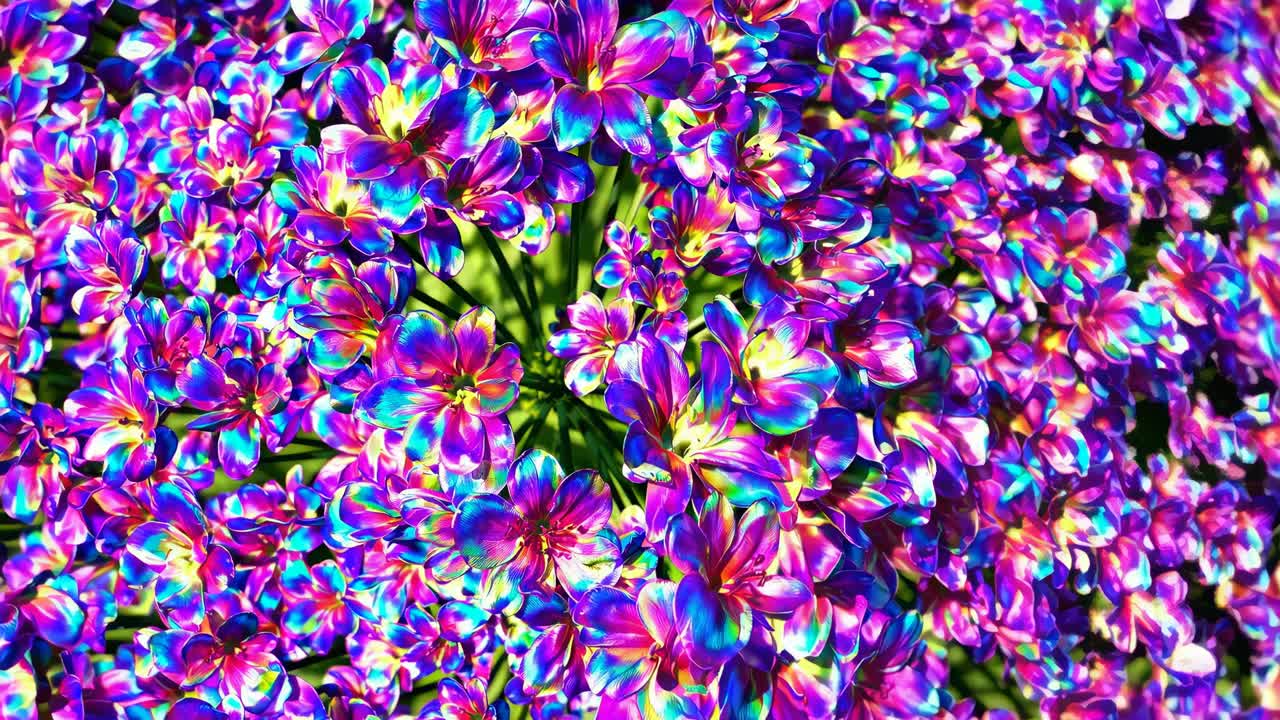 Vibrant flower in focus with a blurred background, captured from a side angle
