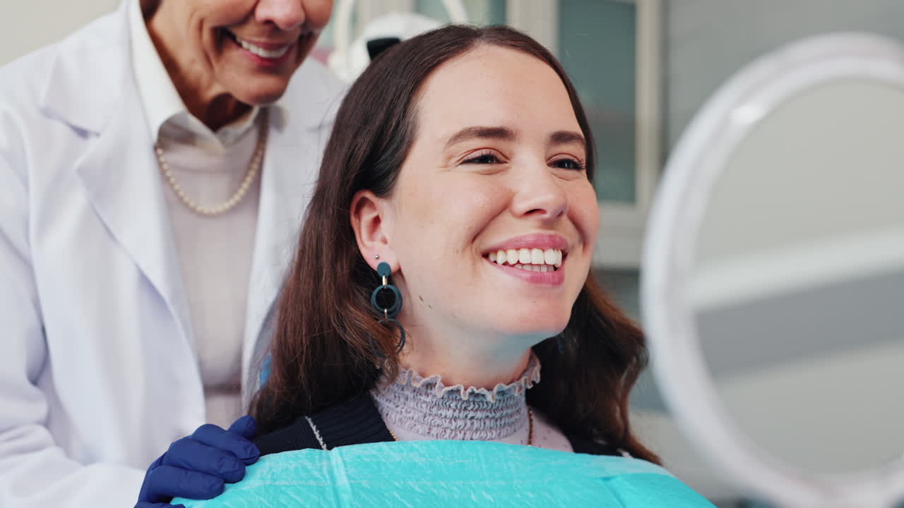 Dental checkup with a dentist
