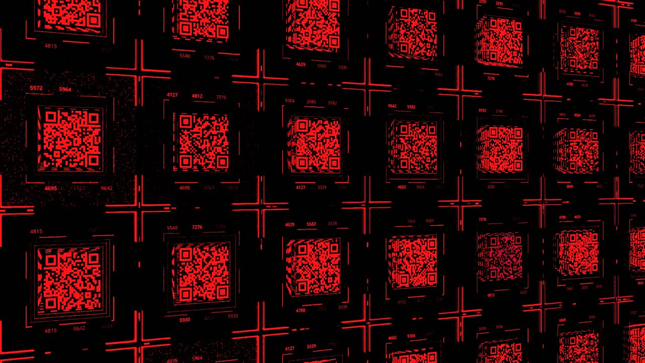 patrón de código qr abstracto