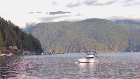 Various-drone-and-DSLR-shots-at-beautiful-Deep-Cove-in-Vancouver,-BC