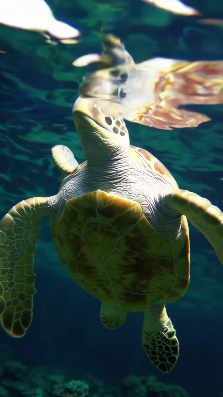 Sea Turtle Underwater