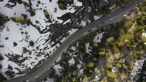 Beautiful-4k-aerial-footage-of-Lake-Tahoe-and-surrounding-mountains