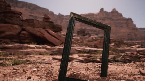 Very-old-wooden-frame-in-Grand-Canyon