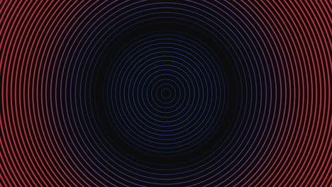 vibrant circular pattern with red and blue lines