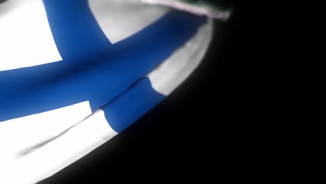 finland flag , realistic 3d animation of waving flag . finland flag waving in the wind. national flag of finland. flag seamless loop animation. 4k high quality, 3d render