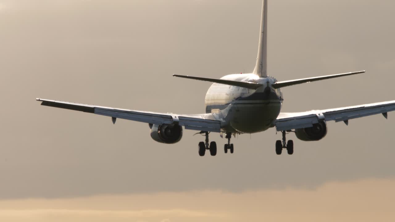 Landing and touching the runway